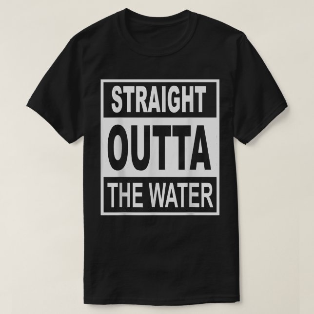 Rak utanför Vatten kristna baptism T T Shirt (Design framsida)