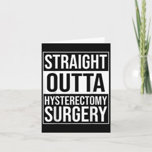 Rak UTAT Hysterectomi Kirurgi Uterus Borttagning Kort