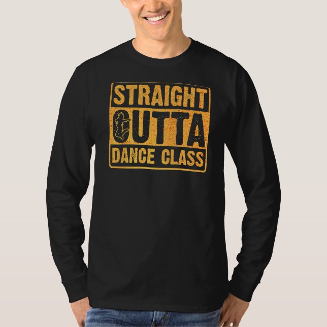 Rak utgående dansklass Dancing 6 T Shirt (Framsida)