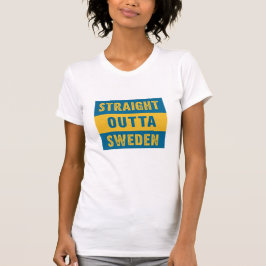Rak utgående Sverige T Shirt