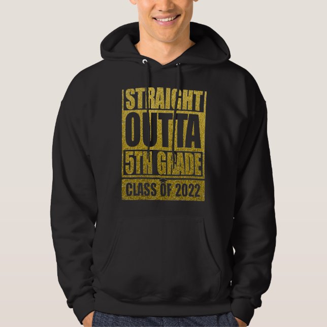 Rak utkant 5:e Klass Tie Dye Underbara Studenten Hoodie (Framsida)