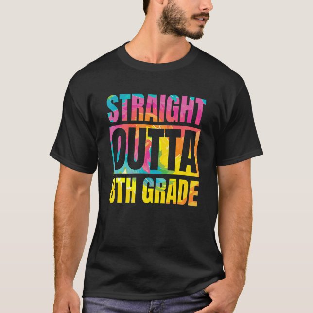 Rak utkant 8:e Klass Underbara Kids Studenten Tie T Shirt (Framsida)