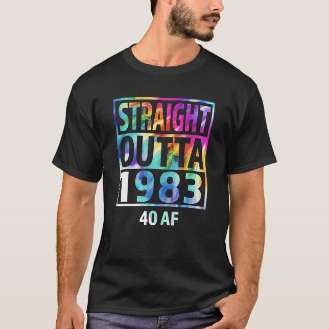 Rak utställning 1983 40:e födelsedagen för henne t shirt (Framsida)