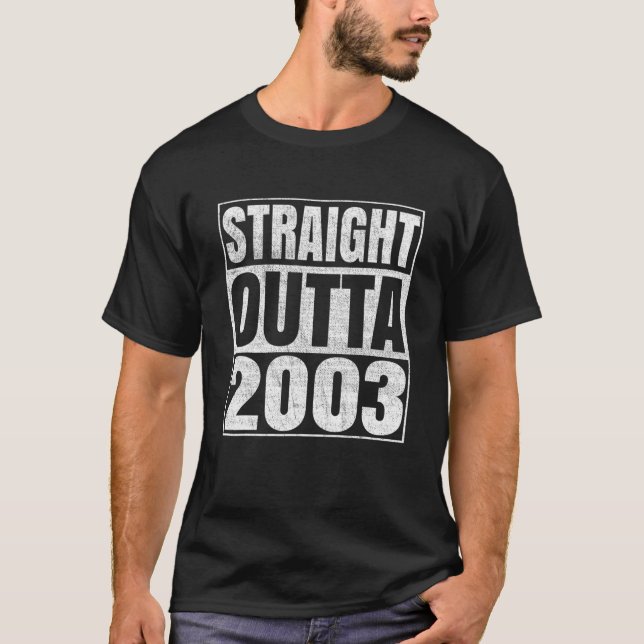 Rak utställning 2003 19:e bithday-gåva 19 år gamma t shirt (Framsida)