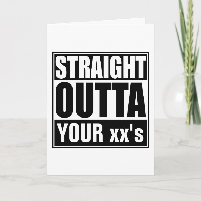 Rak utställning från grattis på födelsedagen under kort (Framsida)