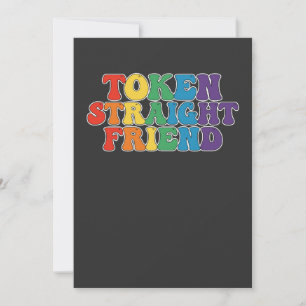 Rak vän för Groovy LGBT-Pride Inbjudningar