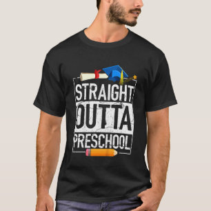 Raka barn utanför Preschool Pre School Graduati T Shirt