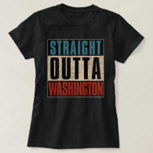 Raka distriktet Outta Washington i Colombia DC T Shirt