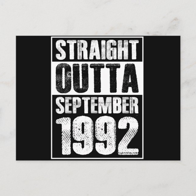 Raka Från 1992 29-årsdag Vykort (Framsida)