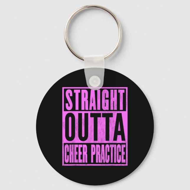 Raka Från Cheer Övning Cheerleading Ledande Nyckelring (Framsida)