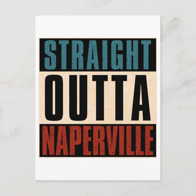 Raka Från Naperville Illinois IL Vykort (Framsida)