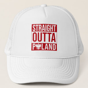 Raka Från Polen Flagg Trucker Keps