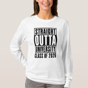 Raka Från Universitetet Klass 2026 T Shirt