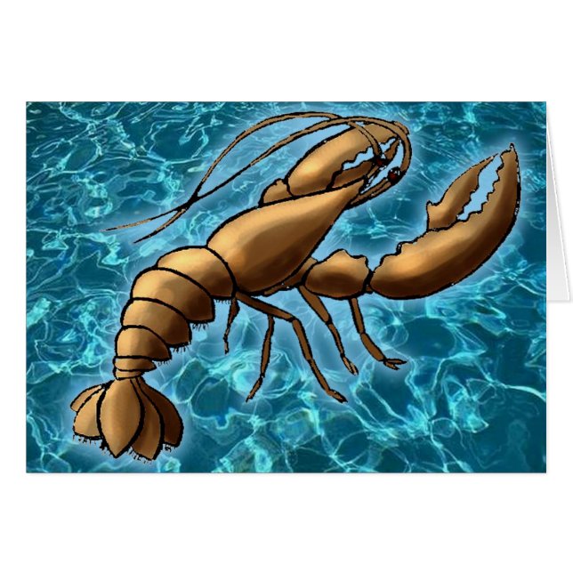 Räka Hälsningskort (Framsidan Horizontal)