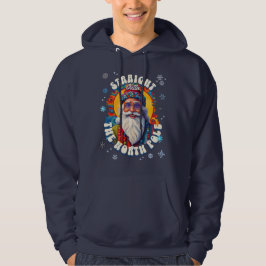 Raka havet utanför Nordpolen Jultomten Hoodie
