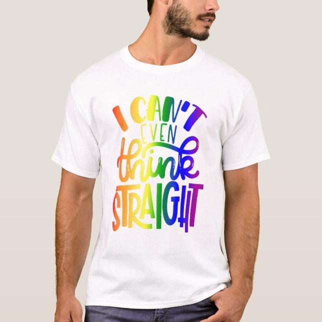 Raka Lgbtq Bisexual Flagga P. T Shirt (Framsida)