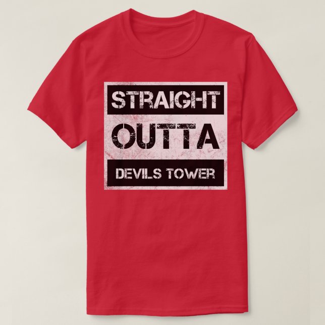 Raka minneshögern i utta Djävulen Torn T Shirt (Design framsida)