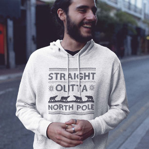 Raka Nordpolen utanför Afrika Hoodie
