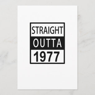 Raka Outta 1977 roliga 40th födelsedag Kort