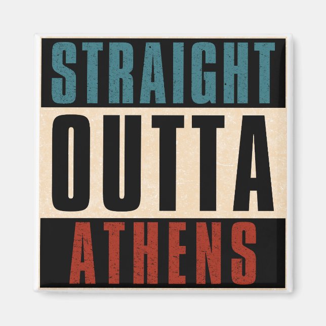 Raka Outta Aten Georgia GA Magnet (Framsidan)