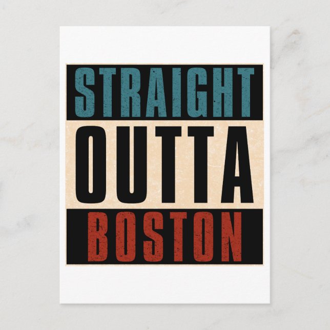 Raka Outta Boston Massachusetts MORSA USA Vykort (Framsida)
