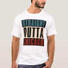 Raka Outta Chicago Illinois IL USA T Shirt