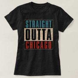 Raka Outta Chicago Illinois IL USA T Shirt