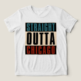 Raka Outta Chicago Illinois IL USA T Shirt