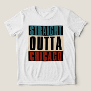 Raka Outta Chicago Illinois IL USA T Shirt