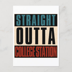 Raka Outta College Station Texas TX Vykort