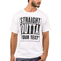 Raka Outta "DIN TEXT" för ljusa utslagsplatser