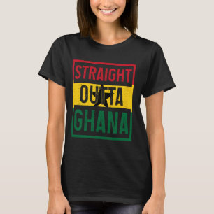 Raka Outta Ghana Ghanese Flagga Roots Pride Vint T Shirt