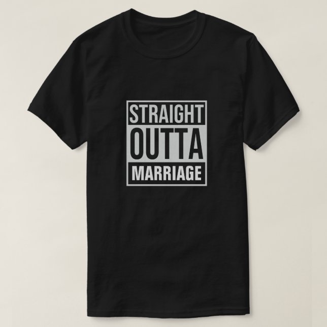 Raka Outta Giftermål T-Shirt (Design framsida)