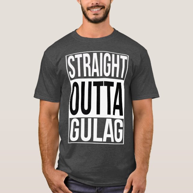 Raka Outta Gulag T Shirt (Framsida)