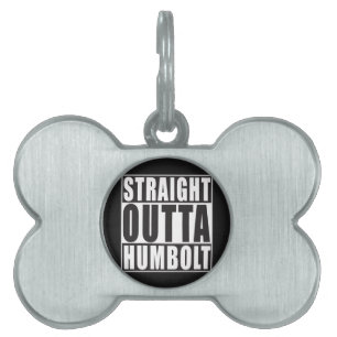 Raka Outta Humbolt Kalifornien Namnbricka Husdjur
