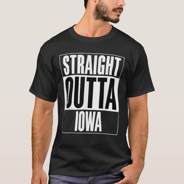 Raka Outta Iowa T Shirt (Framsida)