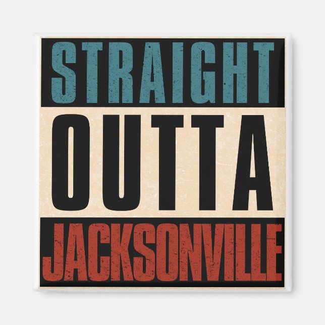 Raka Outta Jacksonville Florida FL USA Magnet (Framsidan)