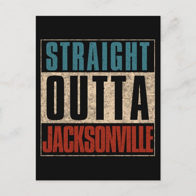 Raka Outta Jacksonville Florida FL USA Vykort (Framsida)