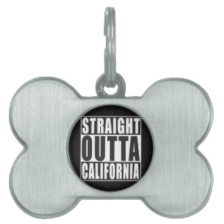 Raka Outta Kalifornien ID-bricka Husdjur