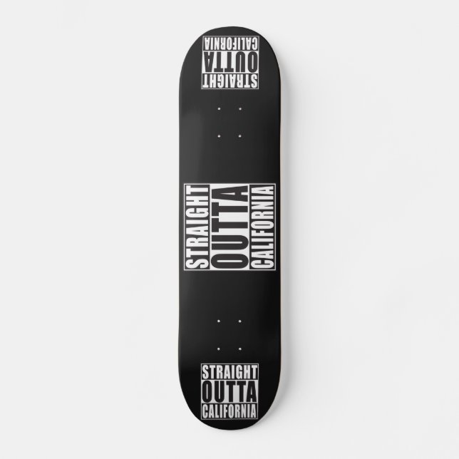 Raka Outta Kalifornien Skateboard Bräda 20,5 Cm (Framsida)