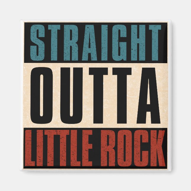 Raka Outta Little Sten Arkansas AR.R. Magnet (Framsidan)