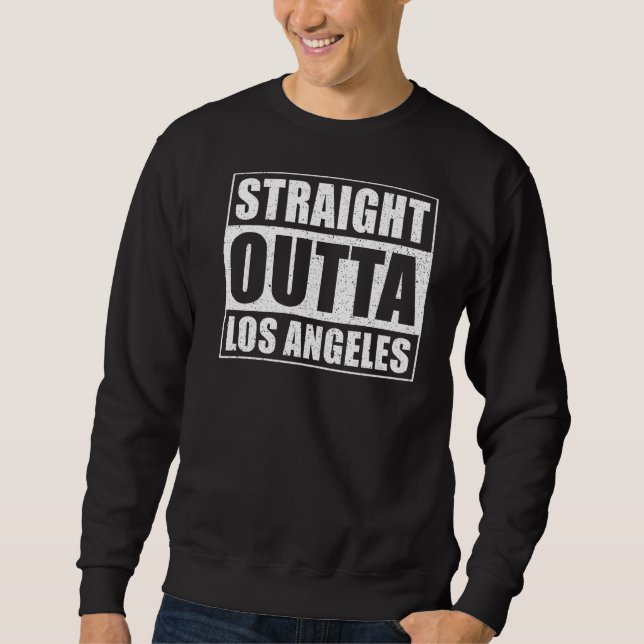 Raka Outta Los Angeles Lång Ärmad Tröja (Framsida)