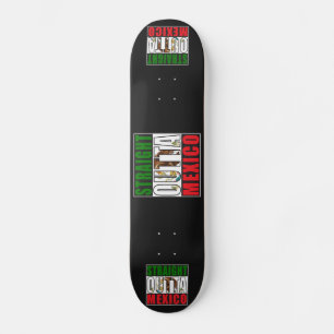 Raka Outta Mexico Flagga Mini Skateboard Bräda 18,5 Cm