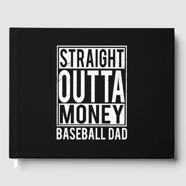 Raka Outta Monkey Baseball PAPPA Gästböcker (Framsida)