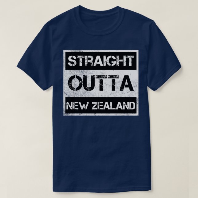 Raka Outta New Zealand Traveler Gift Land E T Shirt (Design framsida)