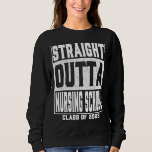 Raka Outta Nursing School Boys & Kids Graduati T Shirt