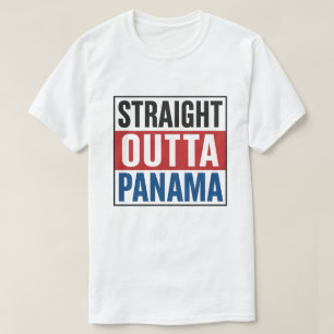 Raka Outta Panama - Pridet Flagga Stil T Shirt