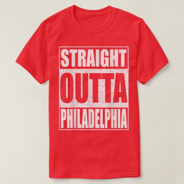 Raka Outta Philadelphia Pennsylvania Gift  T Shirt (Design framsida)