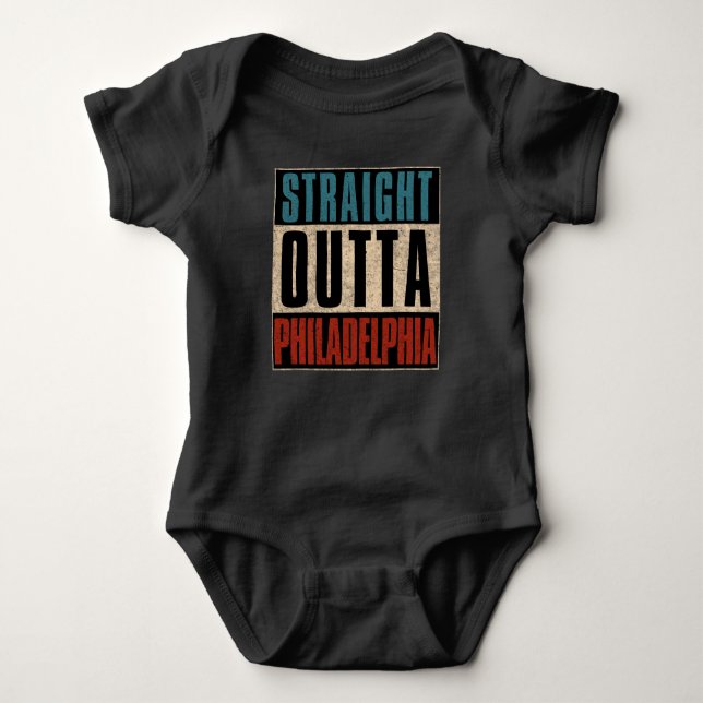 Raka Outta Philadelphia Pennsylvania PA USA T Shirt (Framsida)