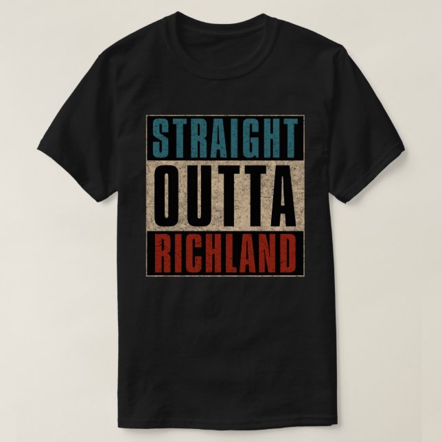 Raka Outta Richland Washington WA T Shirt (Design framsida)
